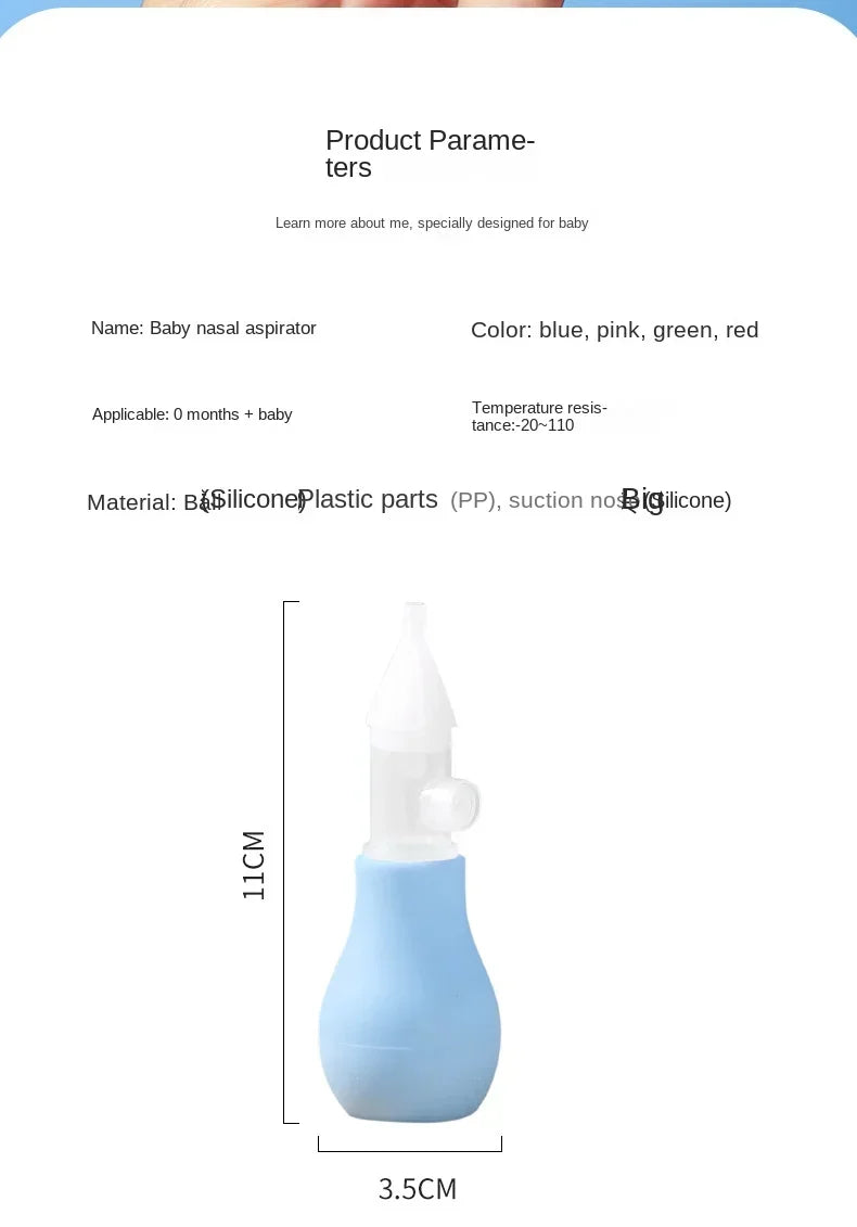Baby Nasal Aspirator Professional Syringe Baby Nose Cleaner Nasal Irrigator Baby Nose Washing for Children Care Tool Gifts