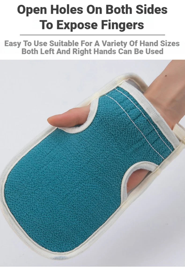 Exfoliating Body Care Set Includes Back Scrubber Bath Glove Loofah Pumice Sponge For Dead Skin Removal Shower Use