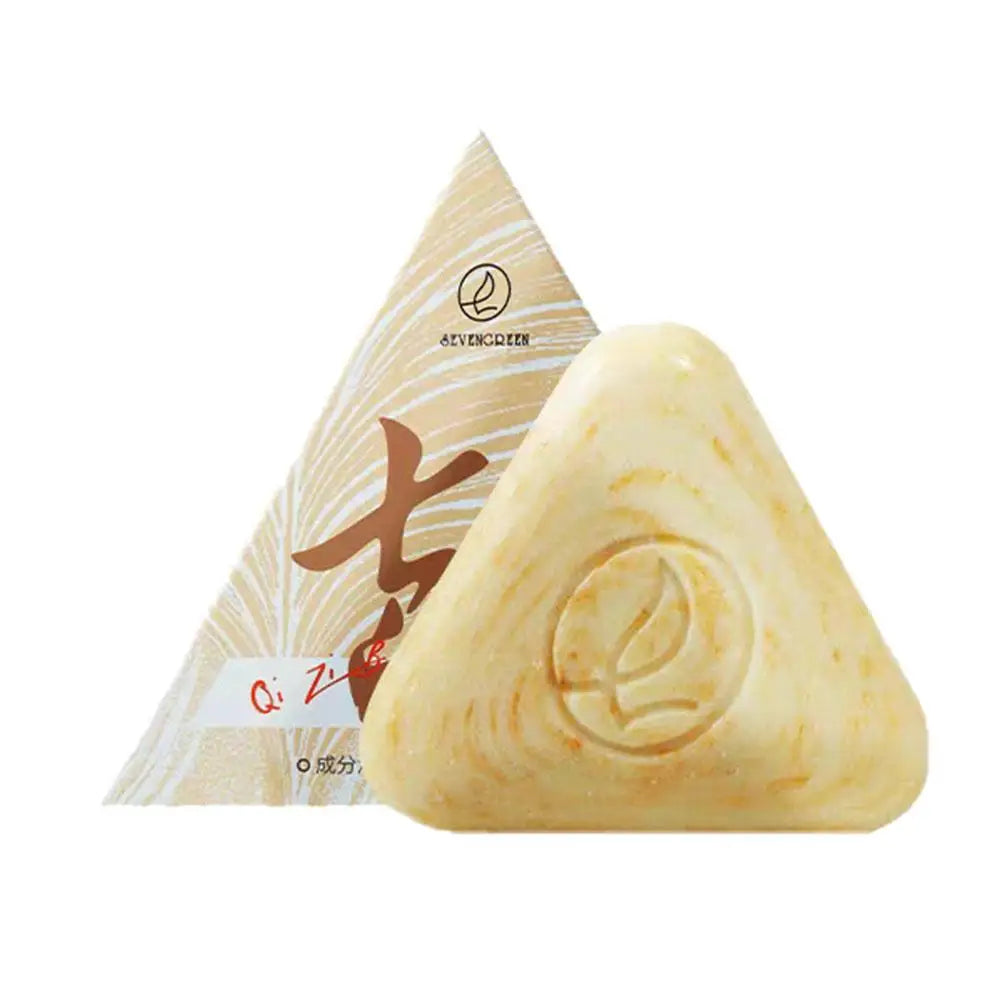 120g Face Soap with Foaming Net Seven Seed White Ancient Method for Oil Control Gentle Herbal Cleansing Skin