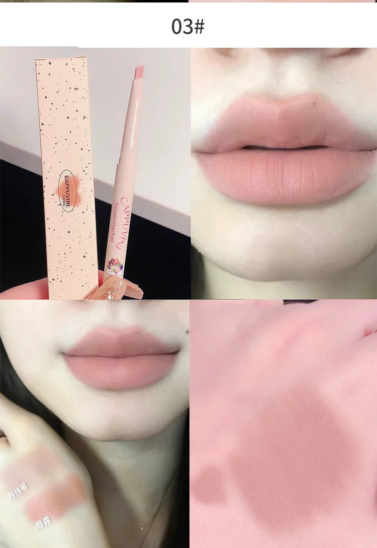 CAPPUVINI Matte Lip Liner Outline Lips Lipstick Pen Waterproof Long-lasting Color Lip Pencil Lipstick Pen
