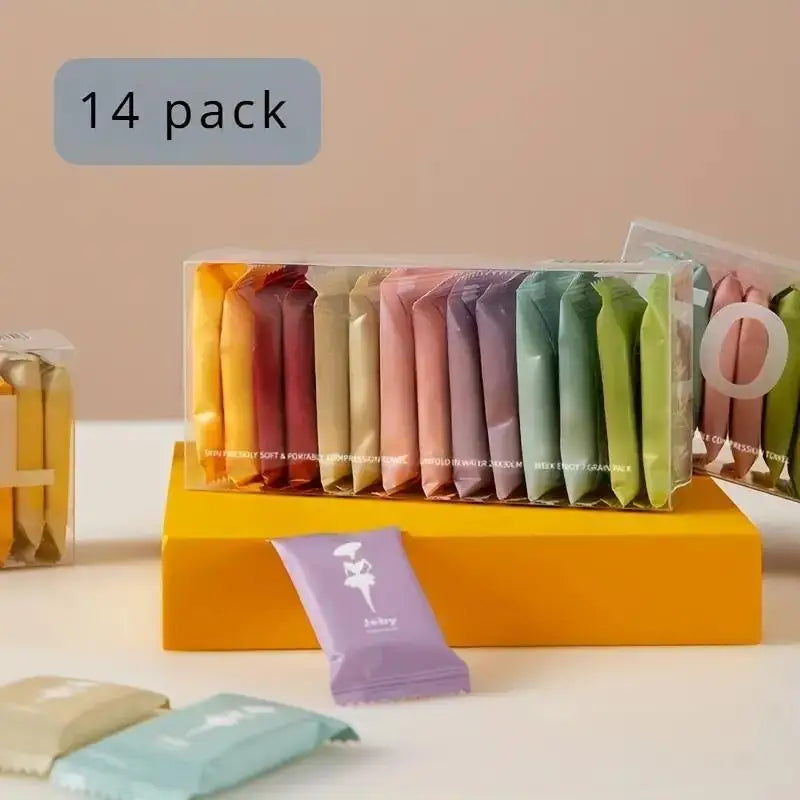 Thick Cotton One-time Compressed Towel Washcloth Portable Face Towel for Travel Independent Packing Bath Towel Clean Face