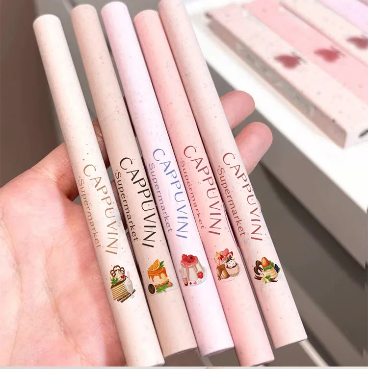 CAPPUVINI Matte Lip Liner Outline Lips Lipstick Pen Waterproof Long-lasting Color Lip Pencil Lipstick Pen