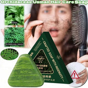 Herbal Extracts Hair Shampoo Bar Cleaning, Oil Control, Thickening Arborvitae Leaf And Usmal Grass Shampoo Bar Hair Care Soap