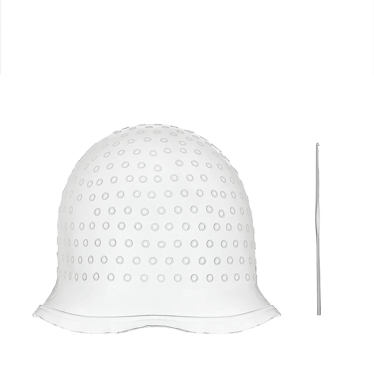 Silicone Hair Coloring Cap For Hairdressing With Needle Professional Salon Dyeing Tool Highlight Dyeing