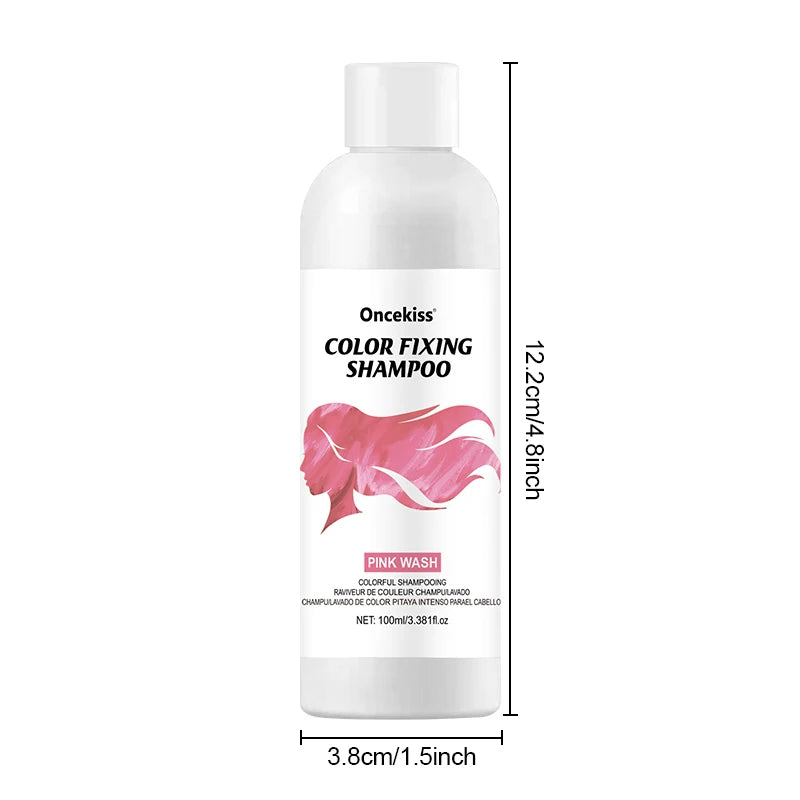 Semi-permanent hair coloring shampoo,invisible shampoo, protects and fixes color,enhances color shine,rich foam, protects scalp