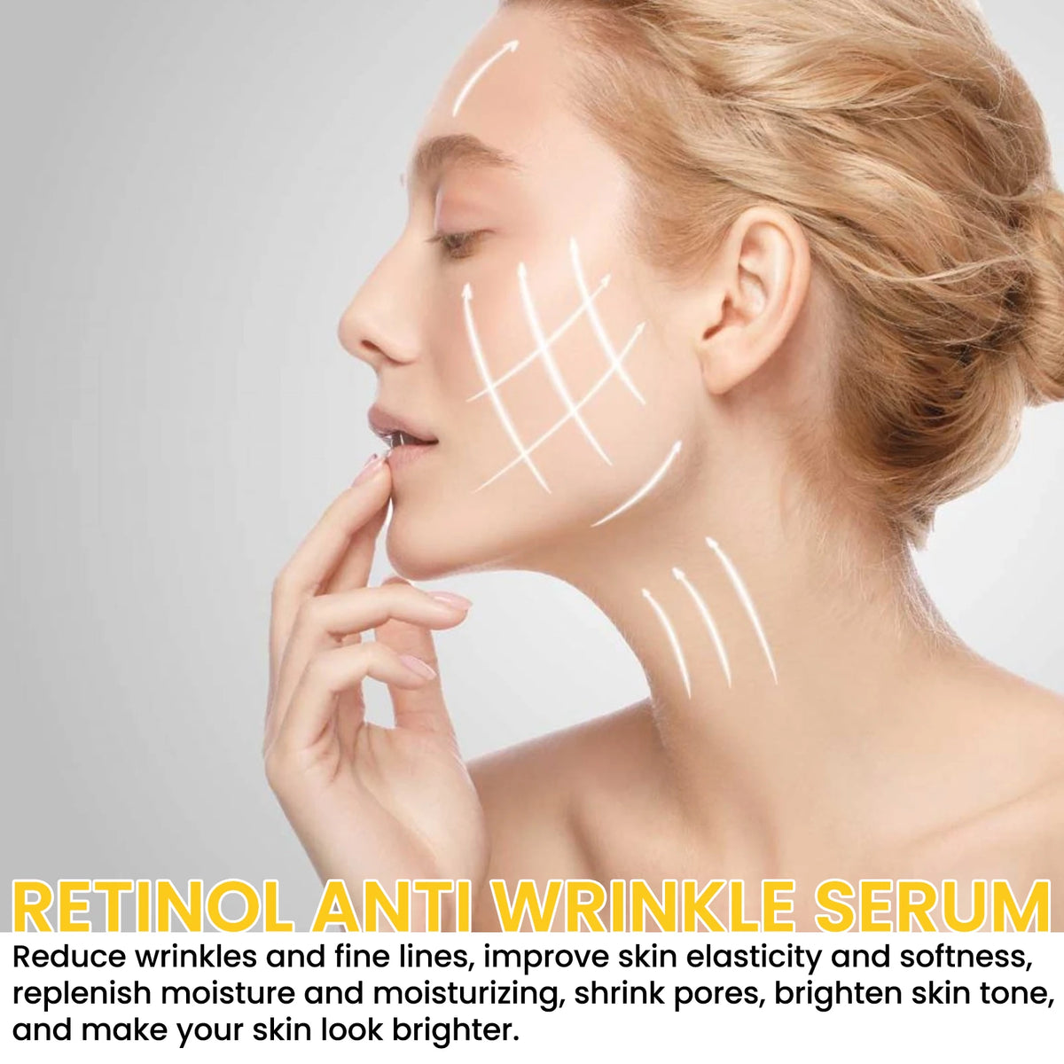 EELHOE Retinol Anti‑Wrinkle Serum Deep Soothing Fine‑Line Minimizer Pore Reduction Improve Dullness Facial Nourishing Essence