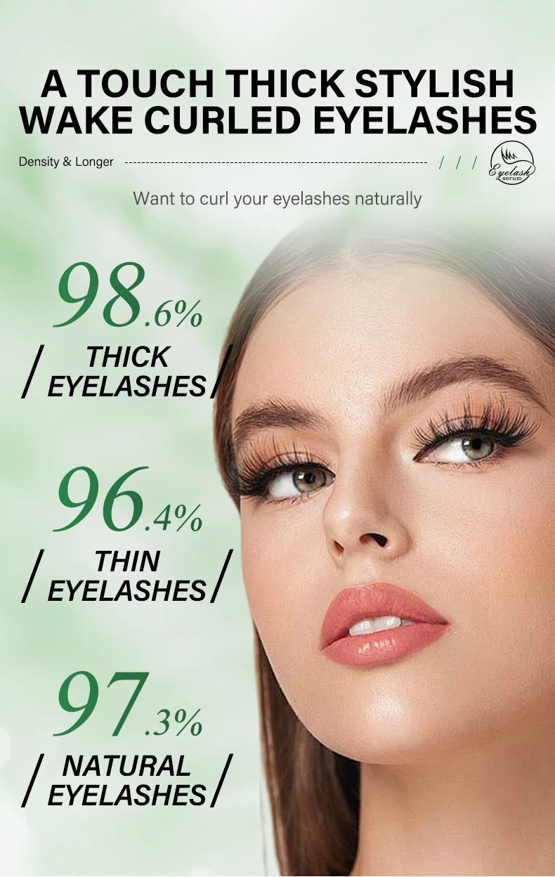 Fast Eyelash Growth Serum 7 Days Natural Eyelash Enhancer Longer Fuller Thicker Curling Lash Treatment Eye Care Products Makeup