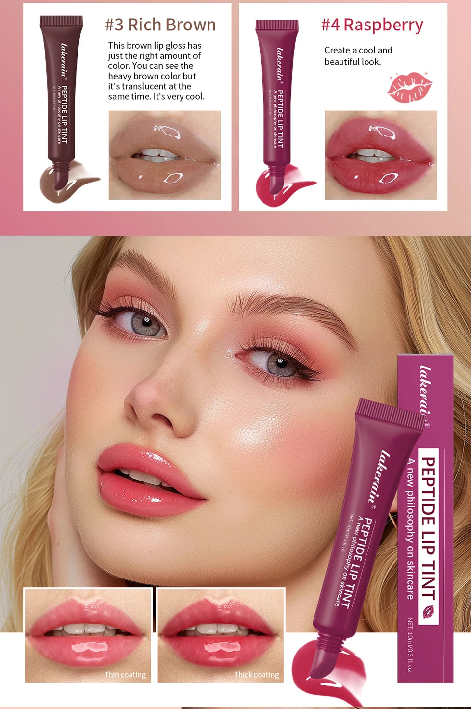 Lip Gross Treatment Moisturizing 10ml Peptide Lip Mask Gel To Remove Dead Skin Lipstick Base Lip Cream Women Lip Care Mask