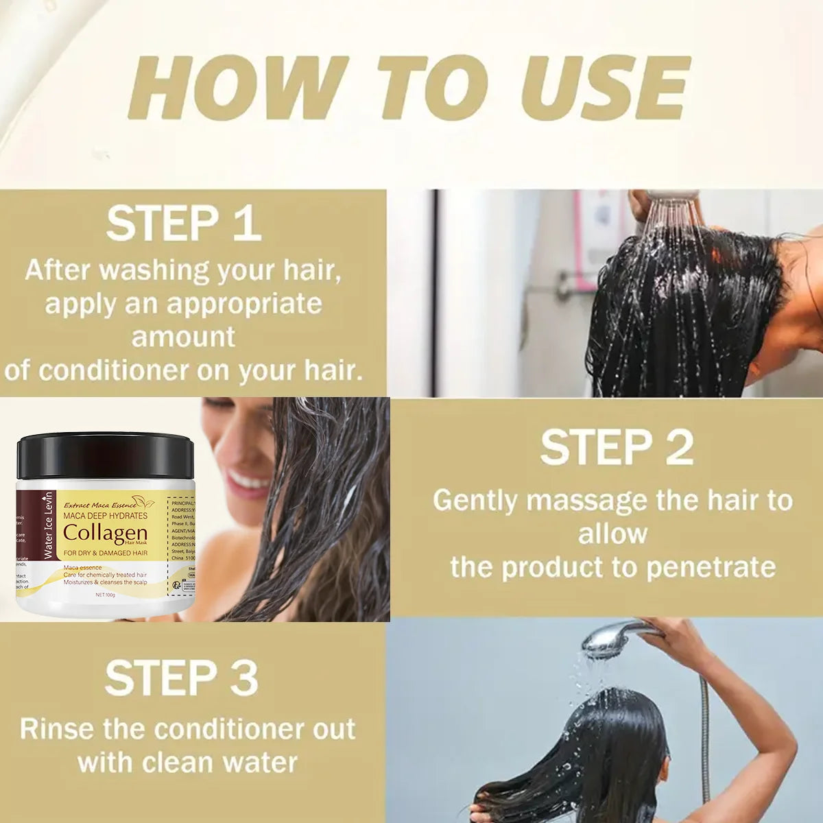Magical Hair Mask, Contains Collagen and Keratin - Deep Coconut Oil Hair Care - Powerful Moisturizing and Hydrating - Repairs Fine, Sparse, Fragile, Dry, and Damaged Hair