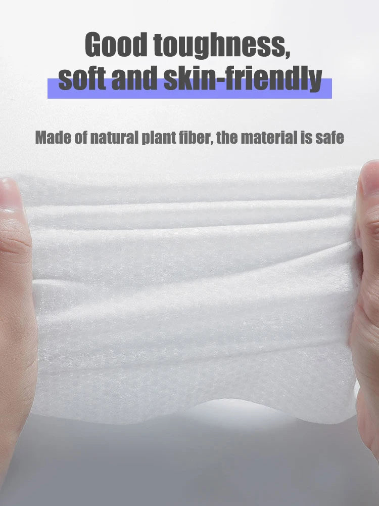 100 Pumps Thickened Disposable Face Towel 100Cotton Soft Fabric Travel Cleansing Dry Wet Makeup Remover Pearl Cotton Reusable