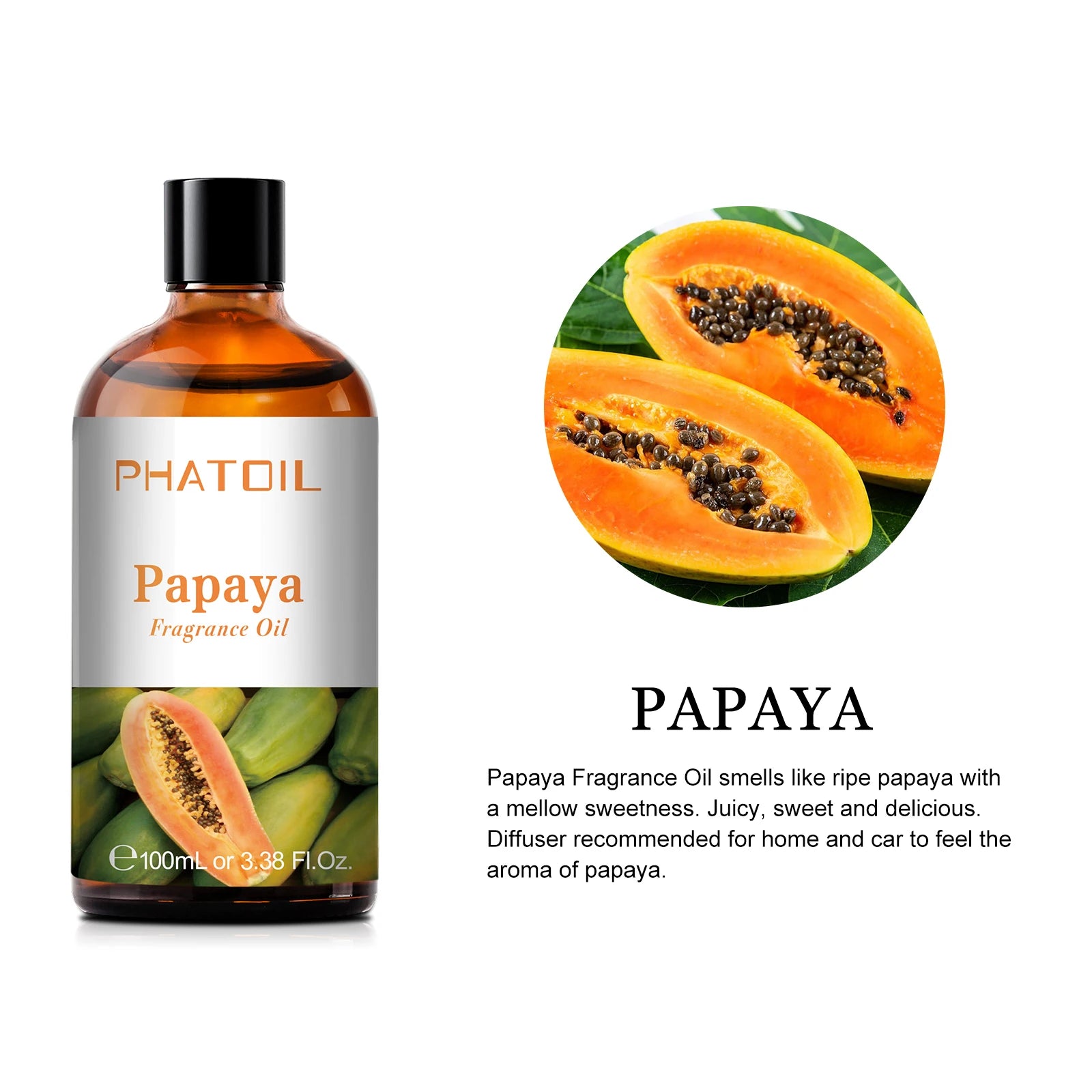 Phatoil 100ml Blueberry Fragrance Oils Coconut Vanilla Green Apple Mango Cranberry Strawberry Grape Guava Cherry Esssential Oils