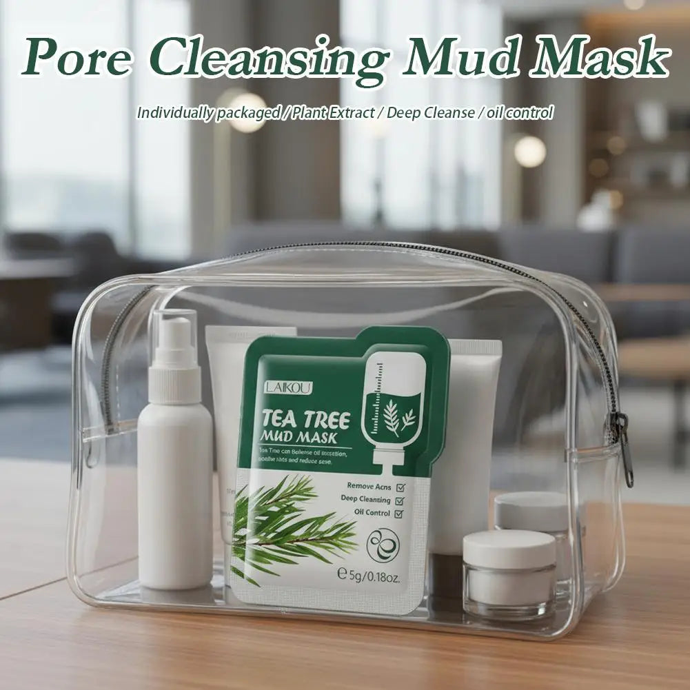LAIKOU Mud Mask Deep Cleansing Remove Acne Oil Control Mask Hydrating Smooting Face Skin Balance Skin Tone Mud Mask for Women