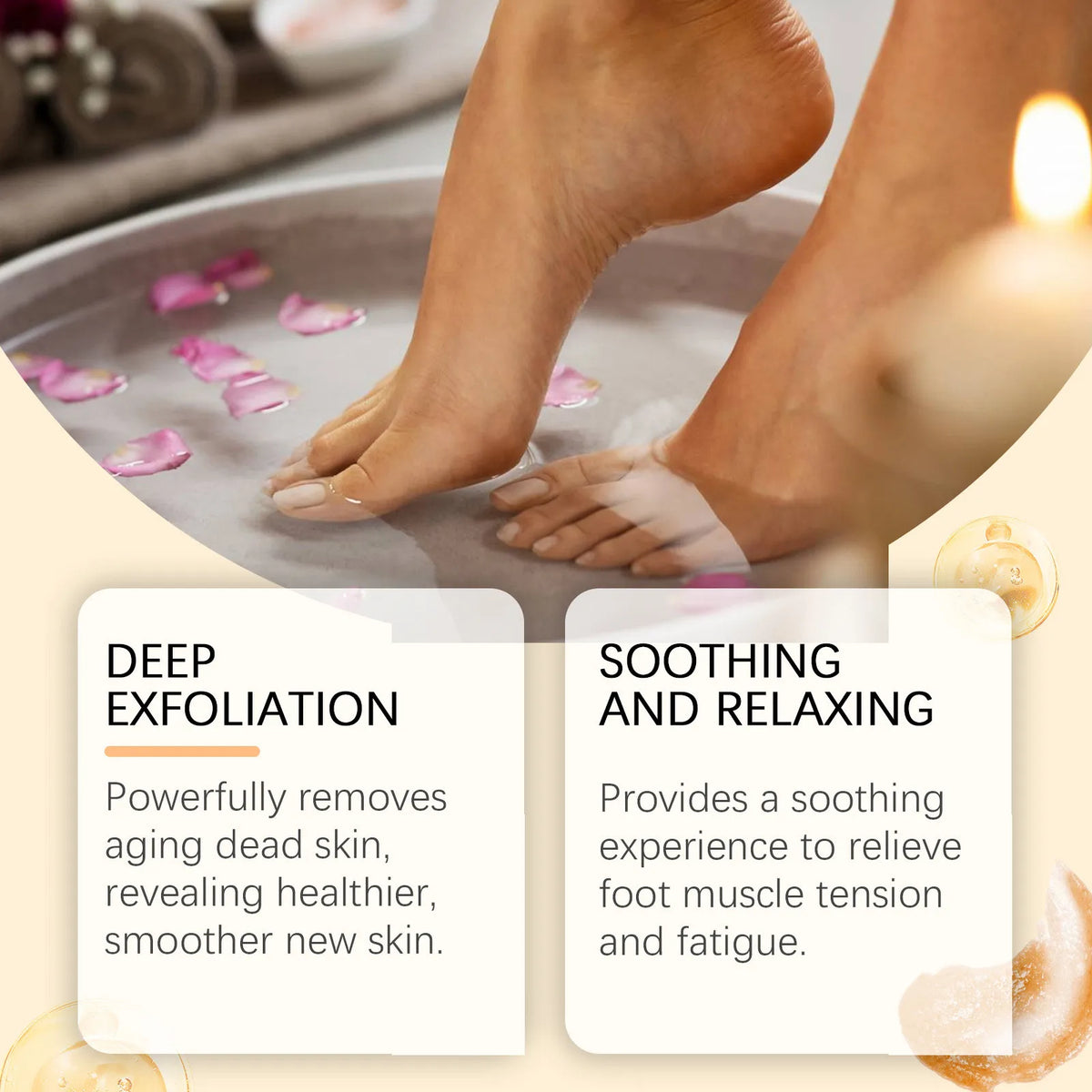 Crystal Jelly Spa Foot Soak Remove Dead Skin Soften Calluses Body Exfoliation Eliminate Fatigue Soothing Mud Scruber Skin Care