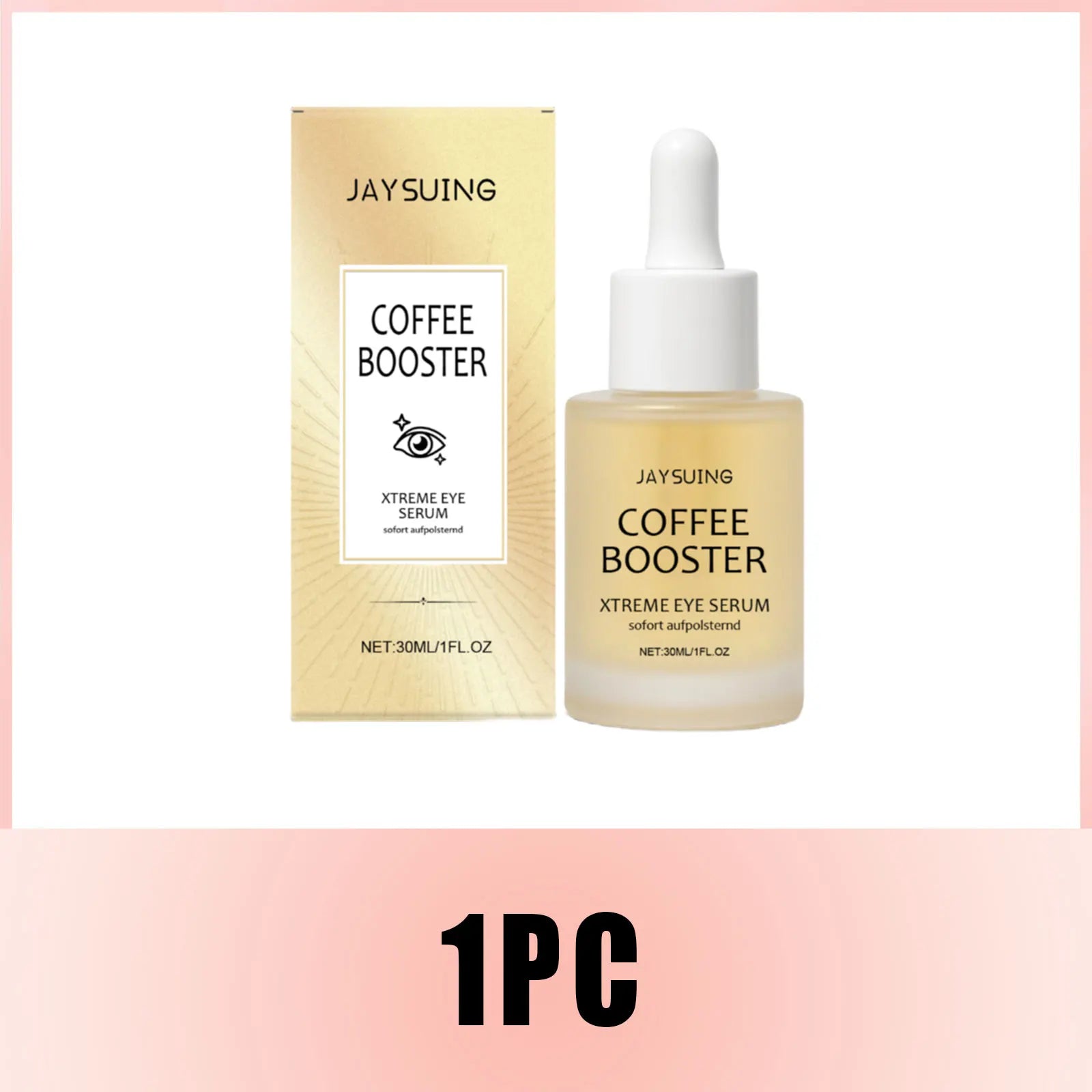Hyaluronic Acid Eye Serum Coffee Fade Fine Lines Dark Circles Remove Eye Bags Puffiness Hydrate Refreshing Nicotinamide Eye Care
