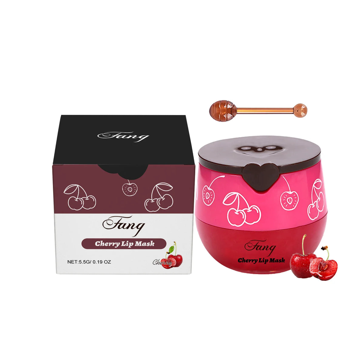Lip Sleep Mask Night Sleep Moisturizing Lip Gloss Bleach Cream Exfoliating Fade Lip Lines Strawberry Honey Nourishing Lip Care