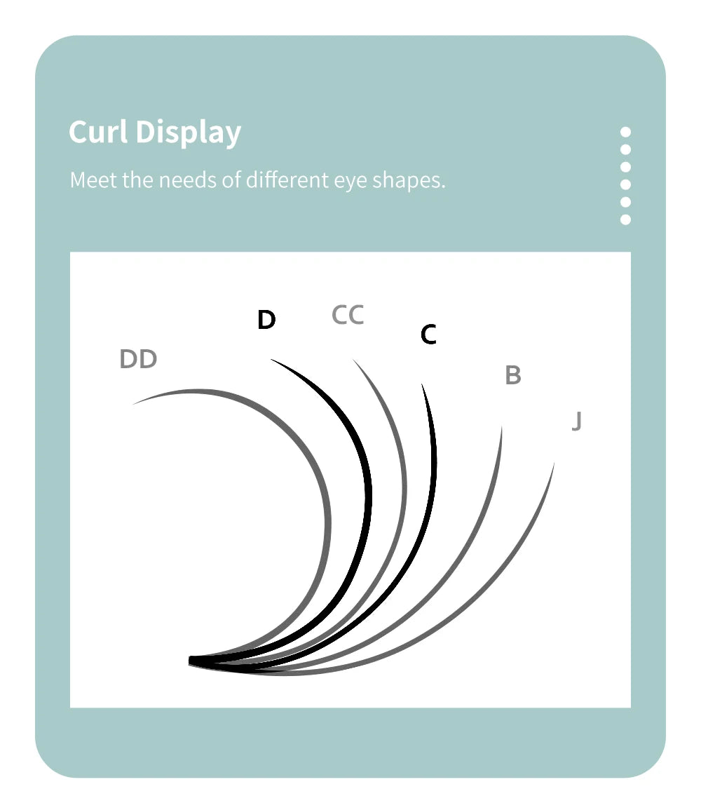 DIYDAY 16Rows Classic Lashes Individual Natural False Mink Eyelashes B C CC D DD Curl Eyelash Extension Supplies for Makeup