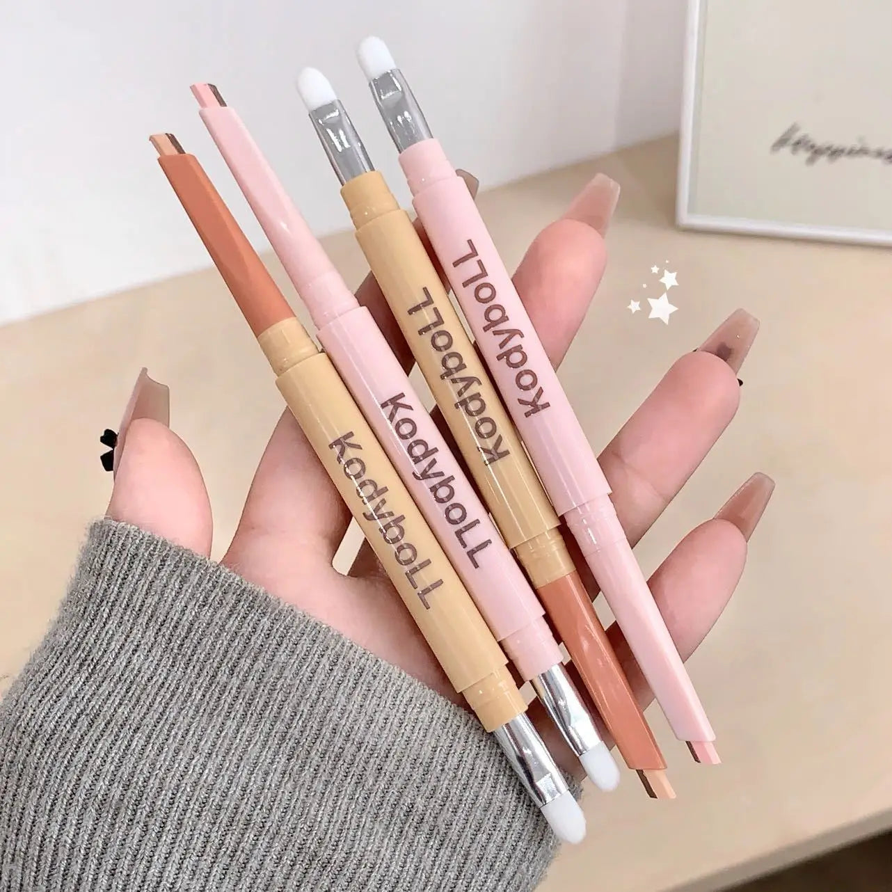 Dual-Tone Under-Eye Matte Highlighting Shadow Pencil Nude Beige Brown Brightening Cream Lying Silkworm Eyeliner Aegyo Sal Pen