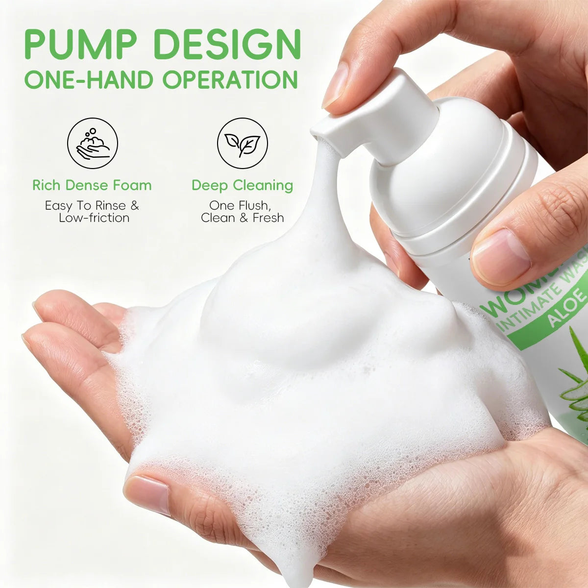 WOMEN'S INTIMATE WASH ALOE, Long-lasting freshness in womens body wash, rich lather, gentle on skin, controls odor cleanses skin