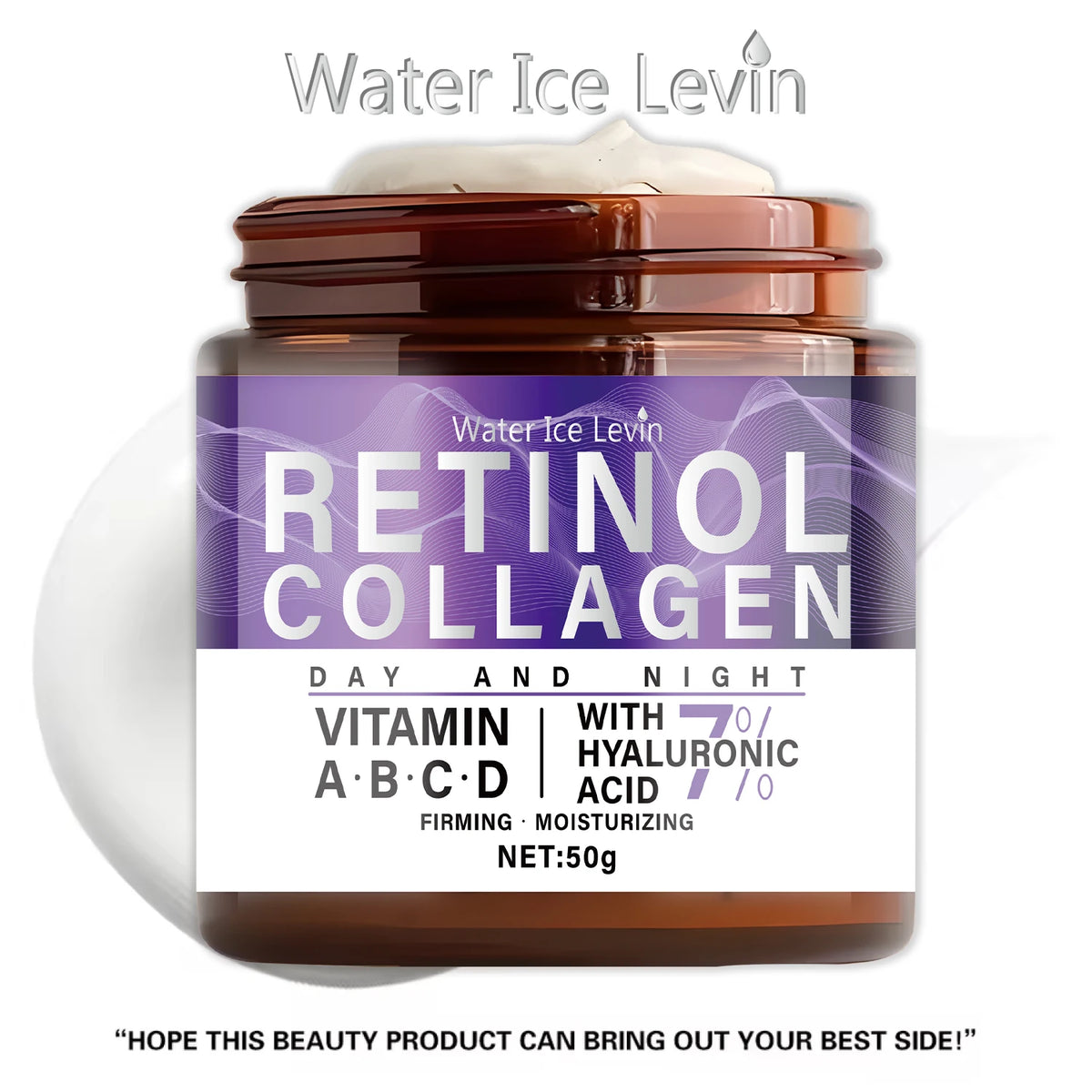50g Collagen Retinol Niacinamide Day and Night Moisturizing Cream, Moisturizing and Firming, with a Silky Texture Suitable for All Skin Types