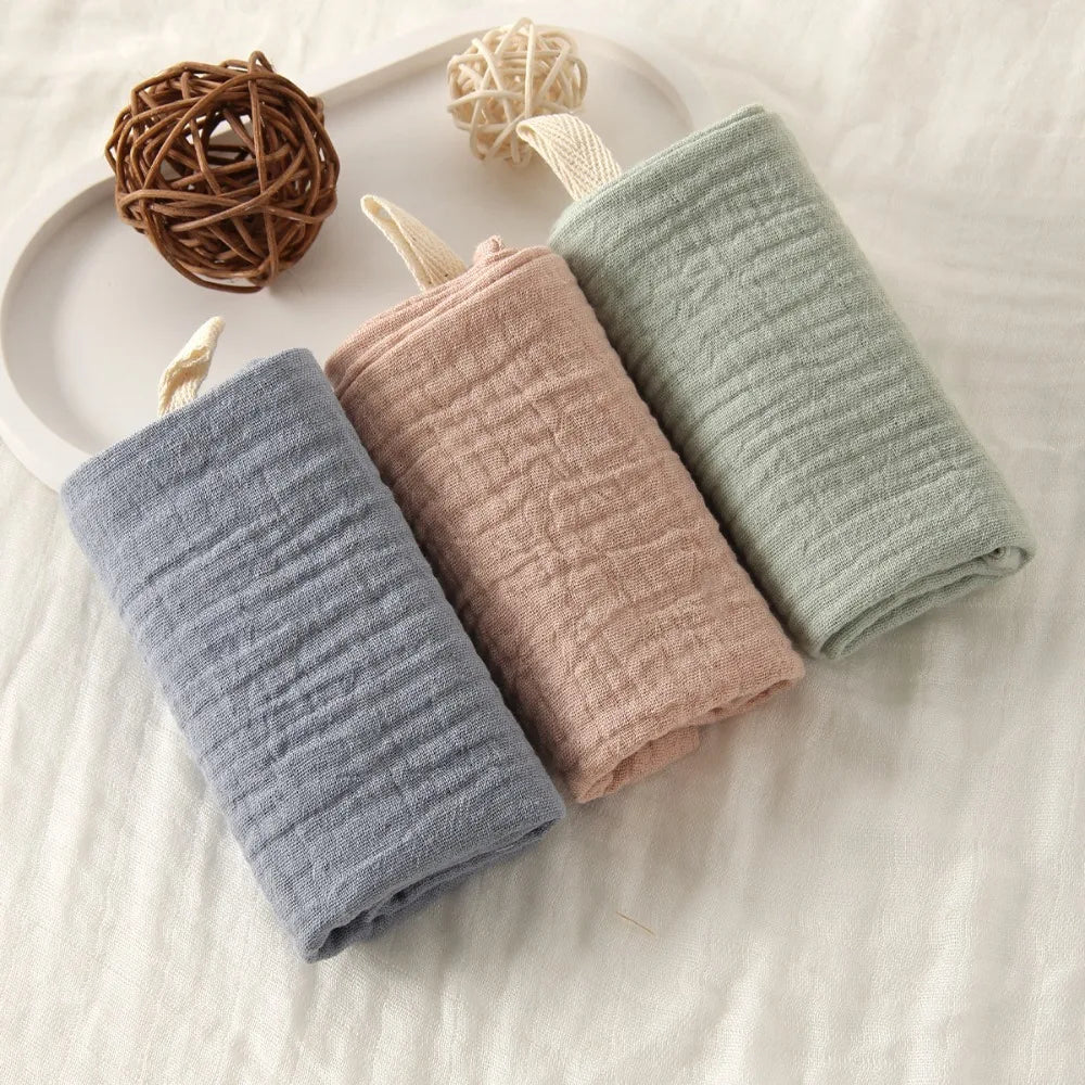 Portable High Quality 4-Layer Pure Cotton Cotton Washcloth Absorbent Soft Square Towels Gauze Cotton Towels Newborn Burp Cloth