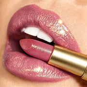 JUJU Dream Luxury Gold Tube Shimmer Metallic Lipstick, Hydrating Glitter Lip Balm, Waterproof Long Lasting & Non-Stick Cup