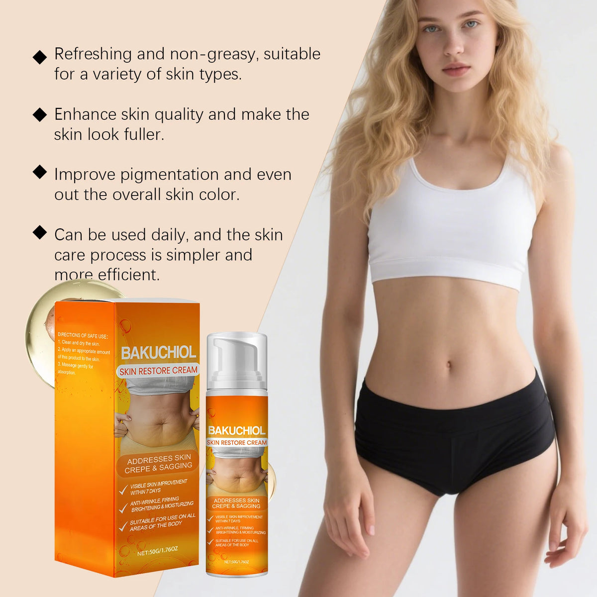 Body Firming Cream Cellulite Remover Deep Hydration Smoothing Skin Improve Sagging Increase Elasticity Lifting Tightening Lotion
