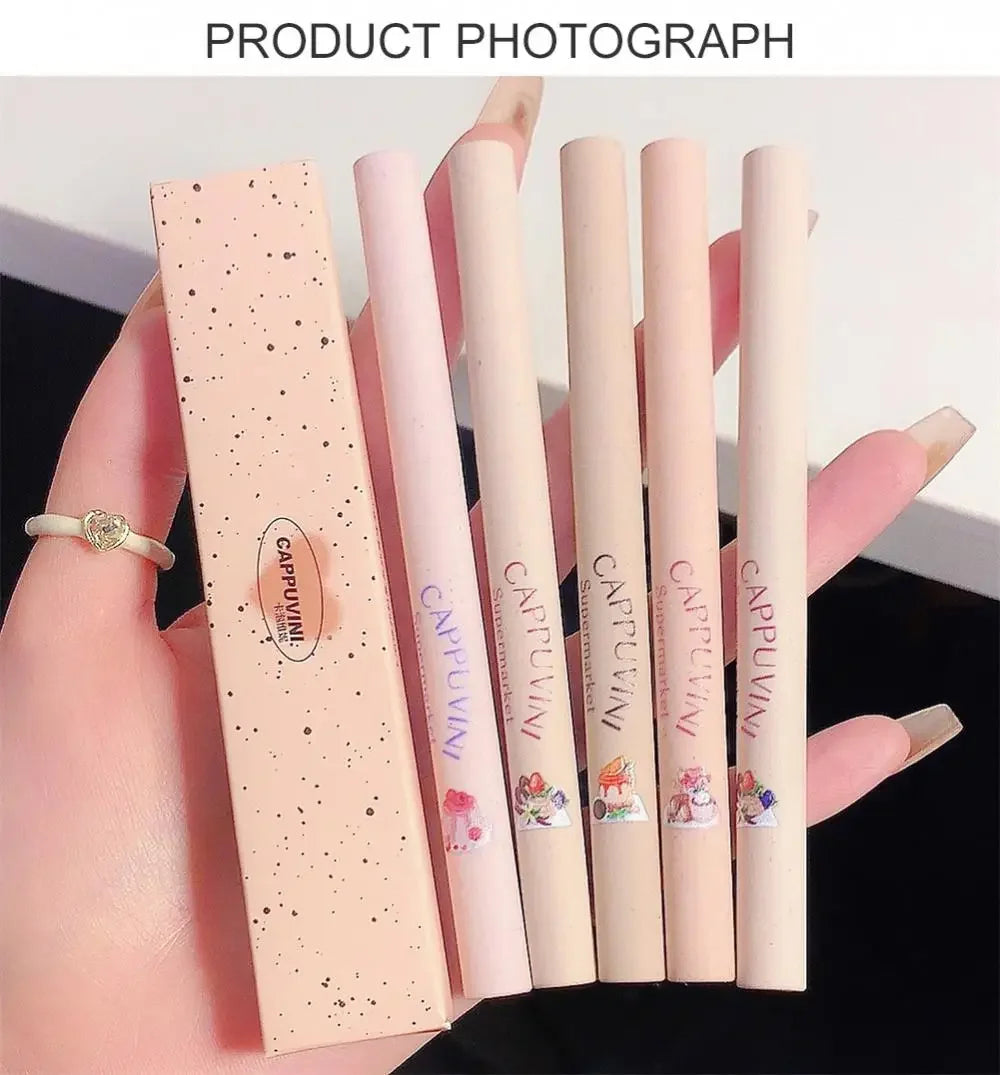 Nude Lip Liner Pencil, Smooth Outline Lip Shape, Waterproof Long-Lasting Matte Lipstick Pen Makeup for Natural Lips