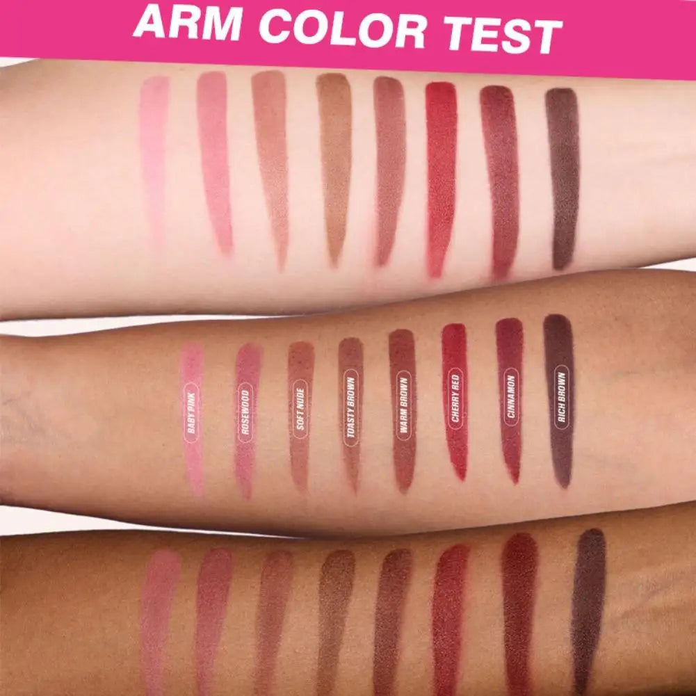 PAGE VINE Lip Liner LongLasting Waterproof Highly Pigmented Long-lasting Color Creates 3D Plump Lips Defining Makeup