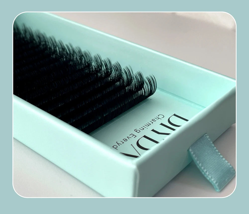 DIYDAY 16Rows Classic Lashes Individual Natural False Mink Eyelashes B C CC D DD Curl Eyelash Extension Supplies for Makeup