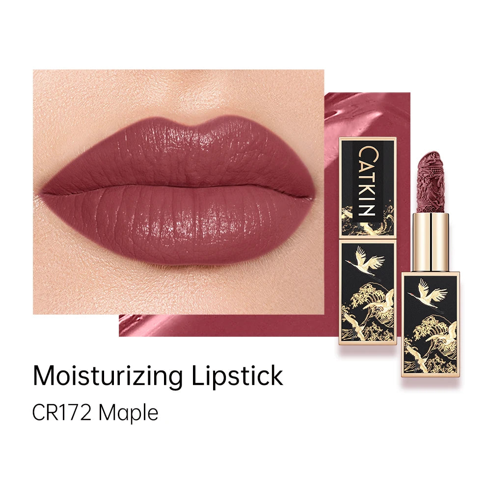 CATKIN Makeup Velvet Matte Lipstick, Hydrating Satin Long Lasting Lipstick with Smooth and Creamy Texture