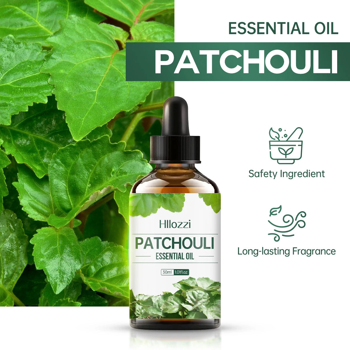 100ml/60ml/30ml Patchouli Essential Oil Hydrating Moisturizing Skin Care Skin Care Body Care Fragrance Perfume Essential Oil
