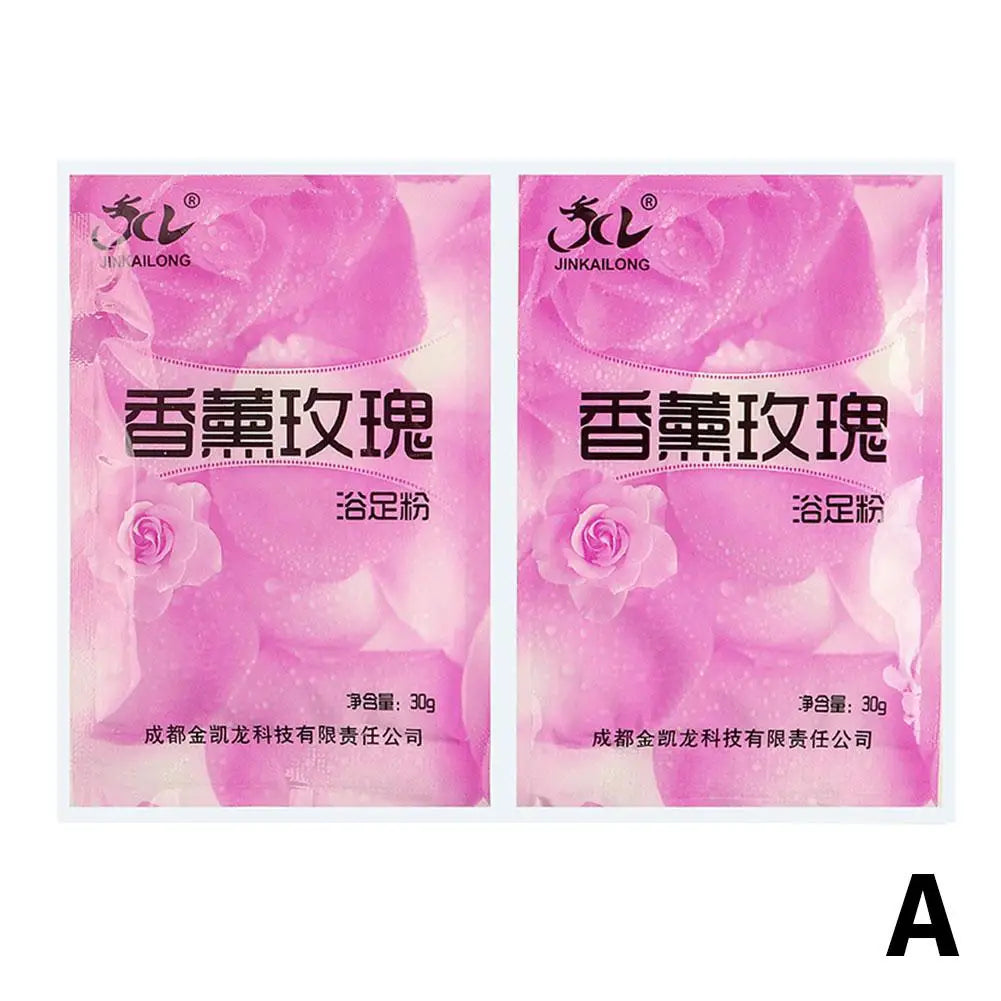 Rose Mint Lavender Bubble Bath Salt Powder Foot Bath Crystal Mud Body Scruber Skin Care Exfoliation SPA Foot Care