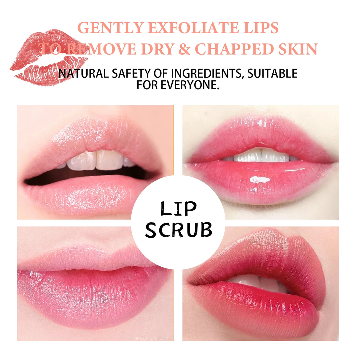 Lip Scrub Fruit Strawberry Orange Honey Brightening Lip Color Exfoliating Deep Cleaning Dead Skin Lipstick Moisturizing Lip Care