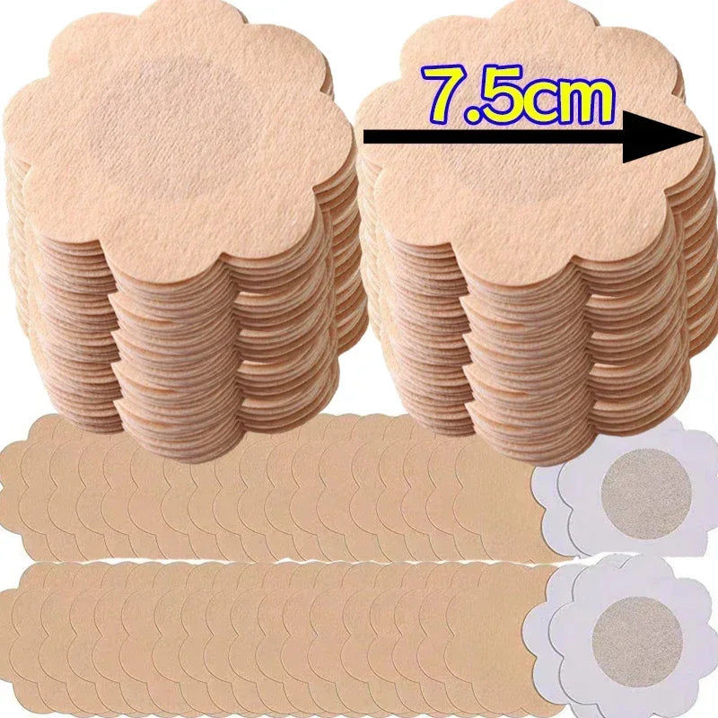 2/300Pcs Self-adhesive Nipple Stickers for Women Disposable Breast Lift Tape Pasties Invisible Bra Padding Chest Paste Patches