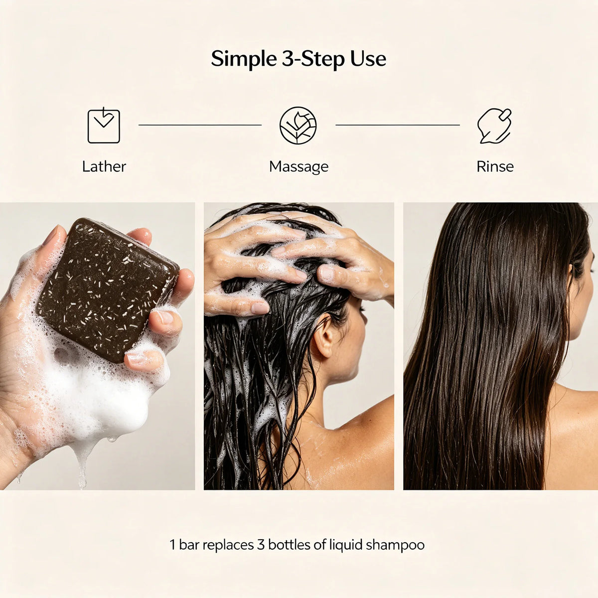 Rosemary Shampoo Bar for Hair Growth Natural Solid Shampoo with Rosemary Oil for Oily Scalp & Dry Hair Care for Women & Men 100g