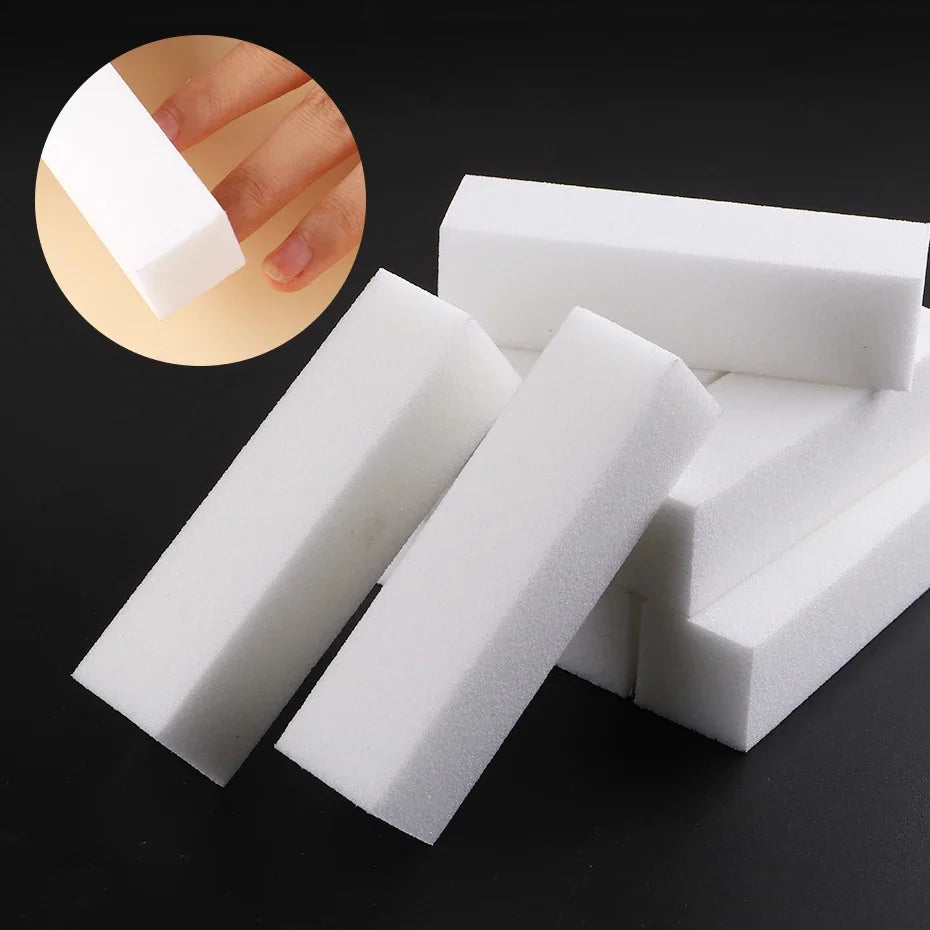 1/10Pcs Nail File Nail Art Buffer Grinder Buffing Block For Pedicure Tips Manicure Care Sponge Buffer Gel Polish Tools