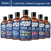 HIQILI 100mL Fragrance Oil, Pure Amber Jeans Chocolate Sea Salt Coffee Oil for DIY Perfume, Diffuser, Humidifer, Soap, Candless