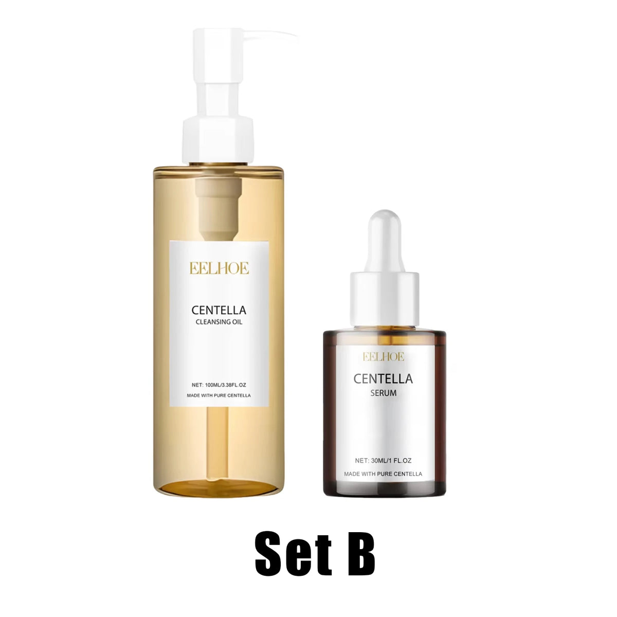 Centella Skincare Set Cleansing Oil Face Wash Serum Barrier Repair Soothing Hydrating Facial Care Kit For All Skin Types Korean