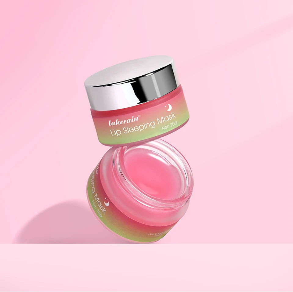 Jelly Peach Lip Sleeping Collagen Mask Hydrated Pink Lip Repair Nourish Protect Volumizes Dry And Chapped Lips Care Products
