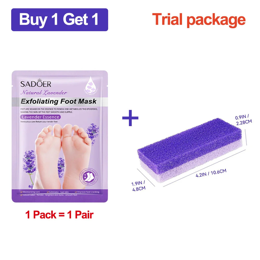 1-20Pair Exfoliating Feet Mask Exfoliating Foot Peel Mask Socks Pedicure Peeling Dead Skin Remover Feet Mask Peel Moisturizing