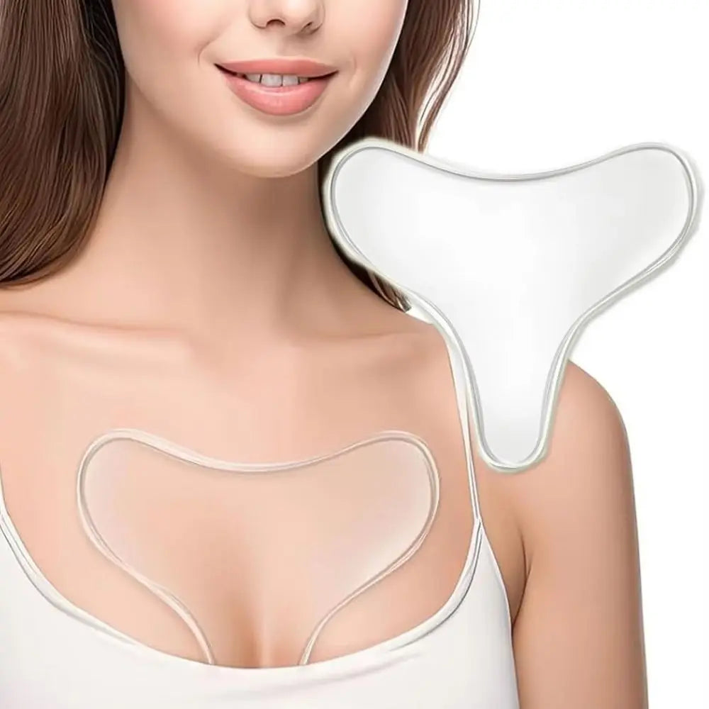 New Reusable Chest Pad Silicone Transparent Chest Patch T-shape Breast Lifting Wrinkles Remover Patch Skin Care Tools