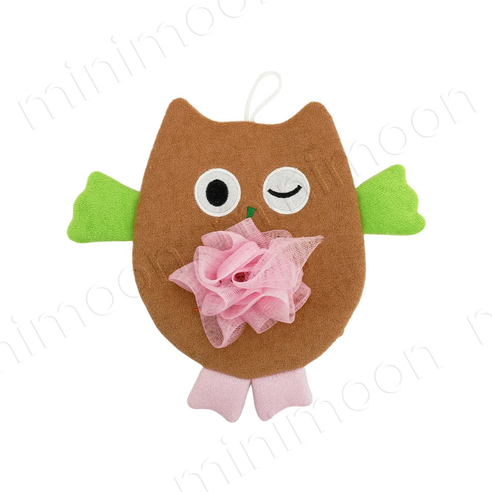 Gentle Baby Bath Mitts, Ultra-Soft Cartoon Gloves for Sensitive Skin and Fun, Effective Cleansing