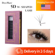 DeceMars 5D - W Shaped Eyelash Extension (12line/Tray)