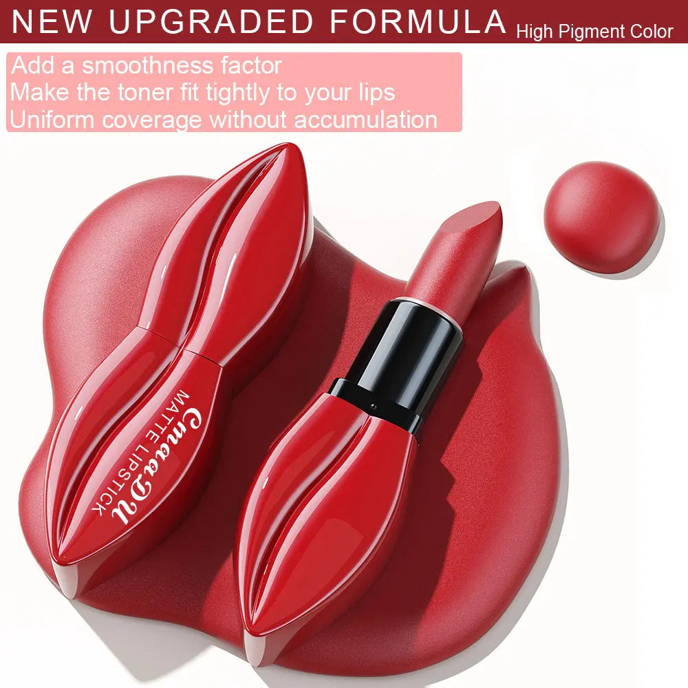 5pcs Matte Lipstick Set Velvety Smooth Long Lasting High Pigment Waterproof Lip Makeup Kit With Elegant Gift Box
