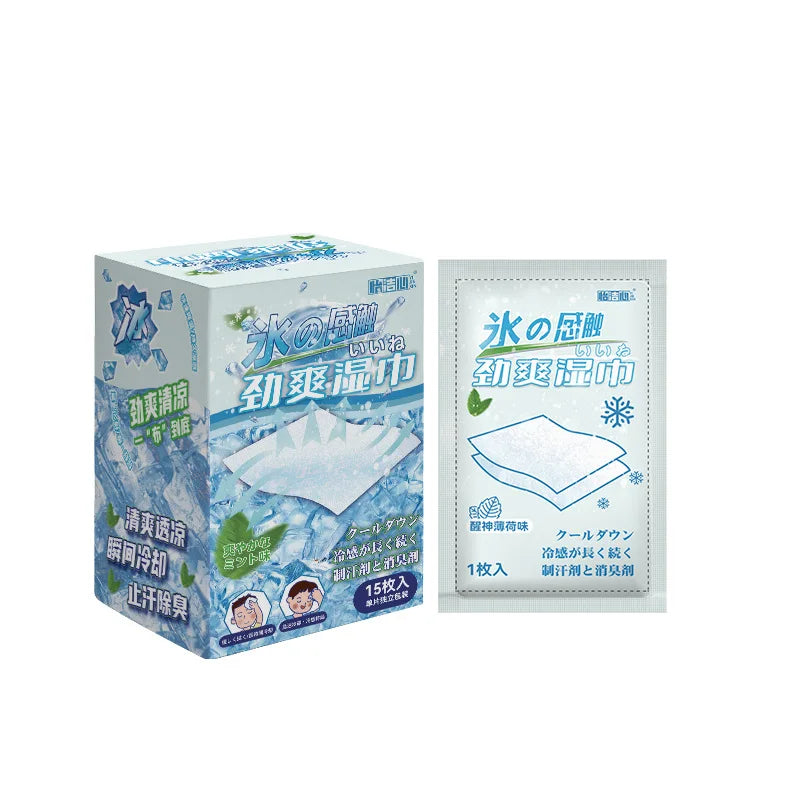 Summer cool and refreshing wet wipes portable. Summer cool and refreshing wet wipes paper,refreshing invigorating.Mint wet wipes