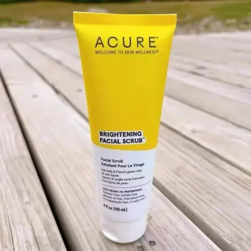 ACURE Exfoliating Blackheads Facial Pore Cleaning Green Mud Seaweed Scrub Facial Cleanser Skin Care Products