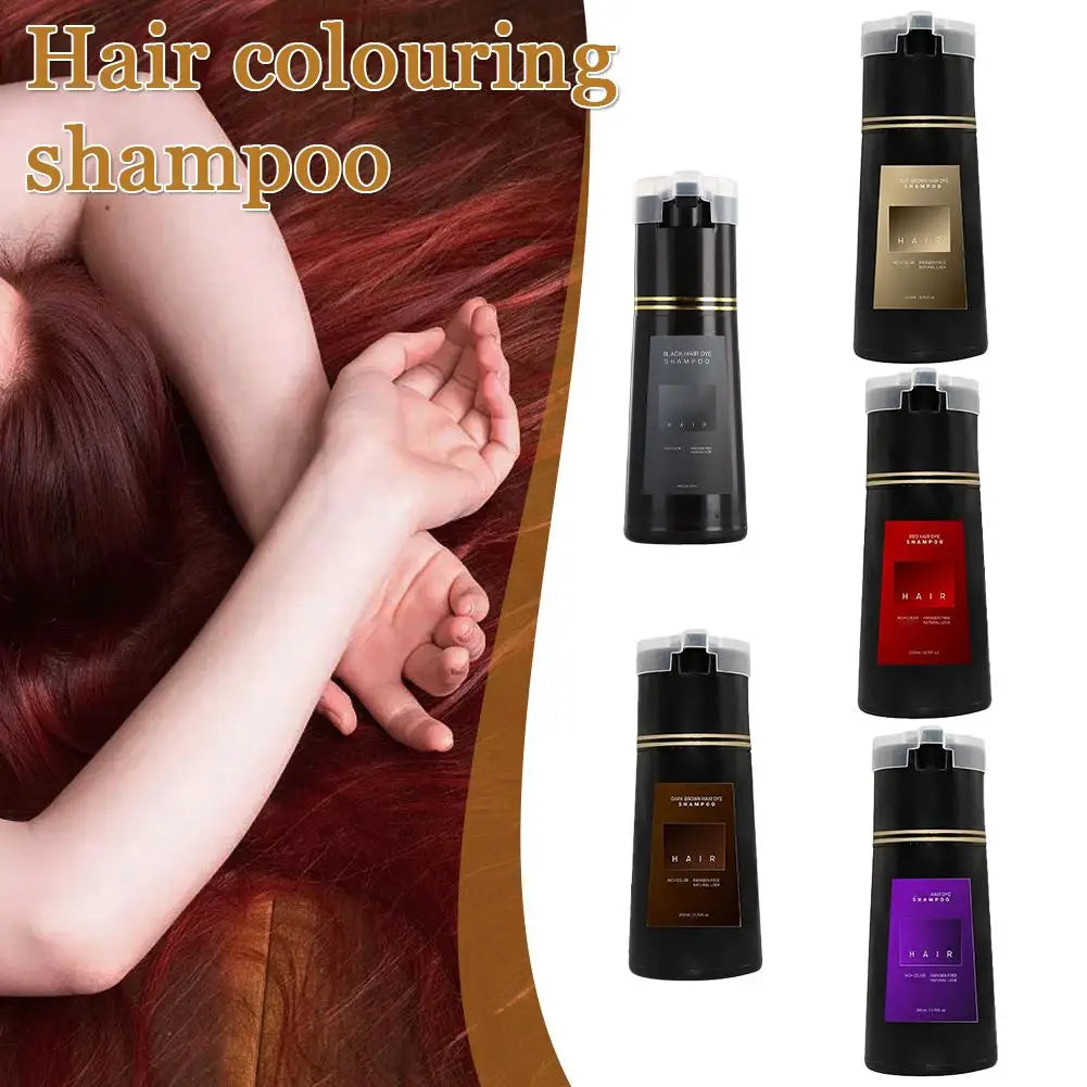 1/2/3PCS Black Hair Dye Shampoo Nova Hair Instant Dye Shampoo,Hair Dye Coloring  For Gray Hair Long Lasting Color in Minutes