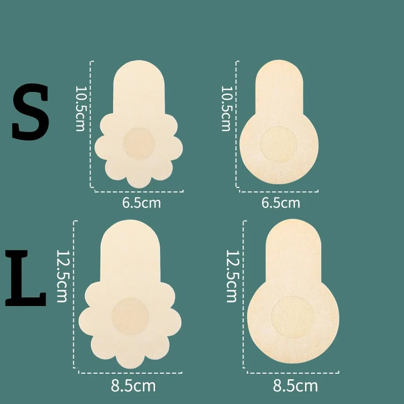 10-40pcs Invisible Nipple Stickers Non-Woven Fabric Lift Breast Pads Chest Bra Boob Patches Disposable Nipple Covers for Women