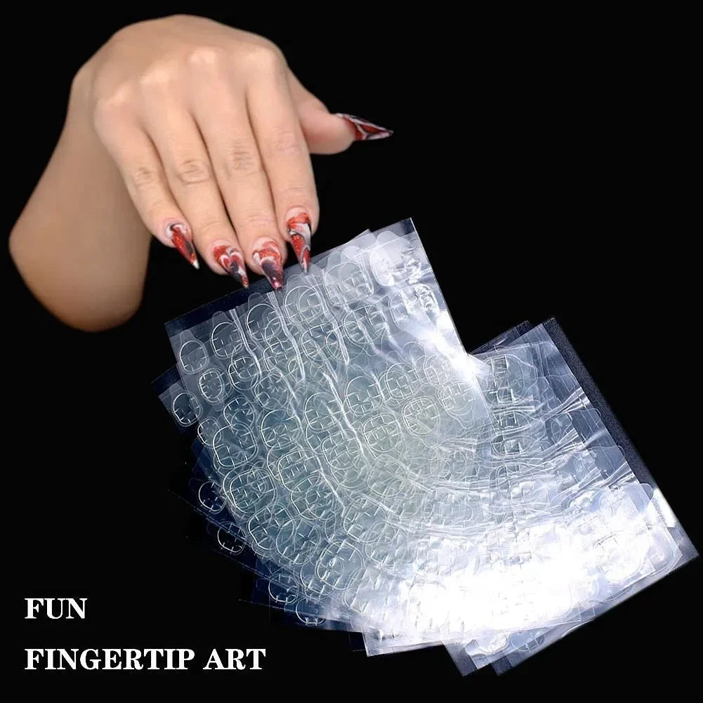 6000PCS Stick Nail Jelly Double-sided Adhesive Transparent Traceless Nail Glue Invisible Wear Nail Sheet Adhesive DIY Tools