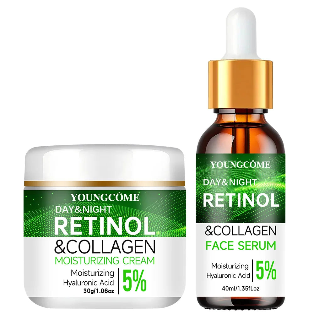 YOUNGCOME Retinol Day Night Moisturizer Cream - Hyaluronic Acid Hydration for Daily Skin Care | Face Moisturizing Lotion